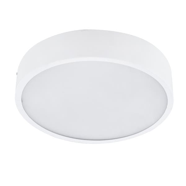 Plafon 3 Lâmpadas Branco Metal e Vidro Sauve Pantoja&Carmona