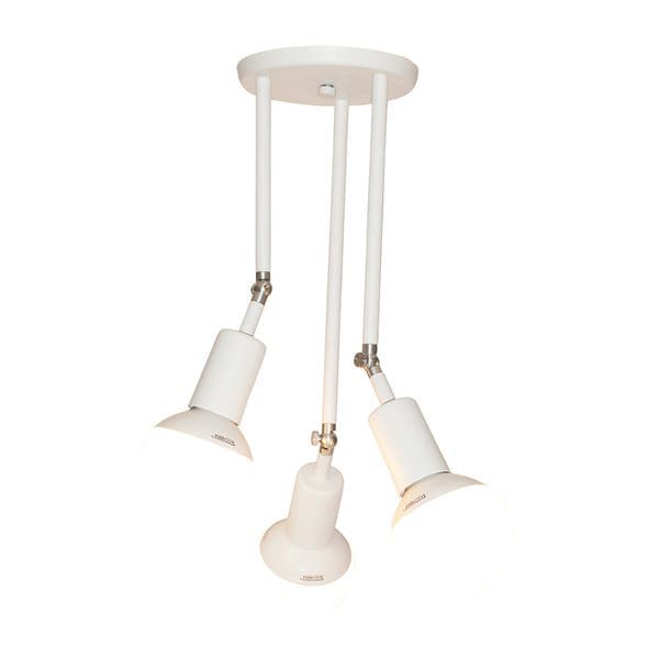 Plafon 3 Lâmpadas Branco Metal Pointer Taschibra