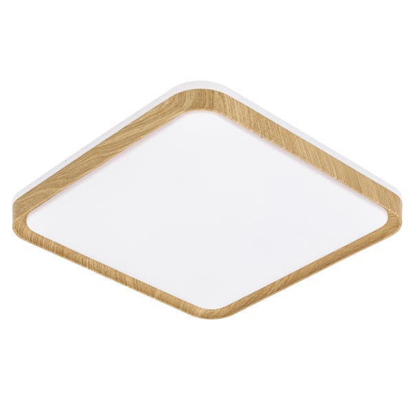 Plafon Com LED 3 cores 32w Plástico 41x41cm S&L Imports