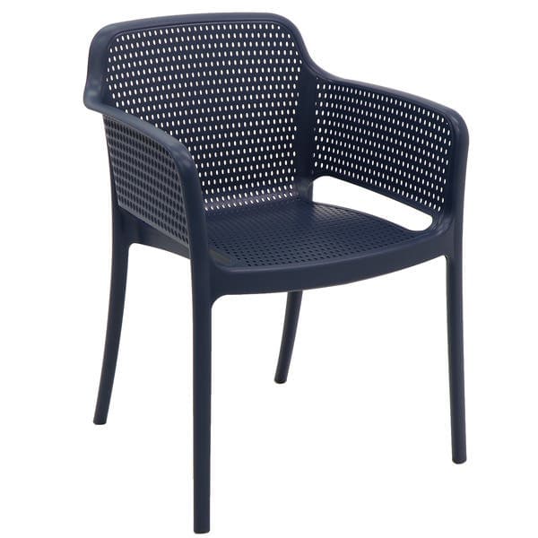 Poltrona de Jardim em Plástico 80x60,5cm Azul Gabrielle Tramontina