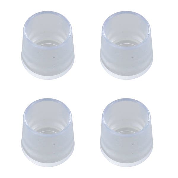 Ponteira para Móveis Redondo Plástico 14mm Transparente Standers