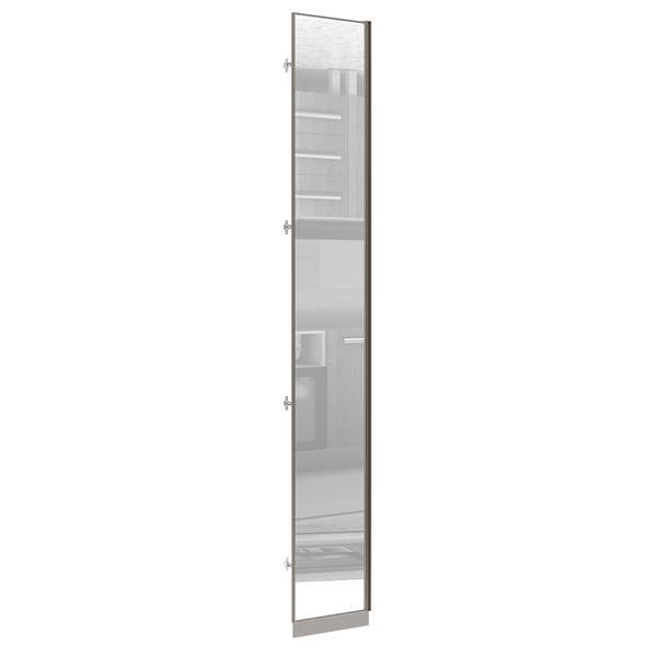Porta Dobradiça Canto Closet 40cm Espelho 39,6x227,8x1,5cm Prime Luciane