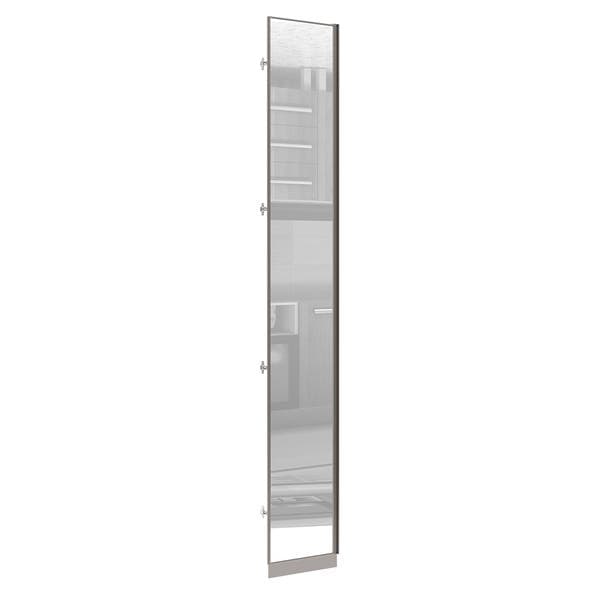 Porta Dobradiça Canto Reto Closet 40cm Espelho 39,6x227,8x1,5cm Prime Luciane