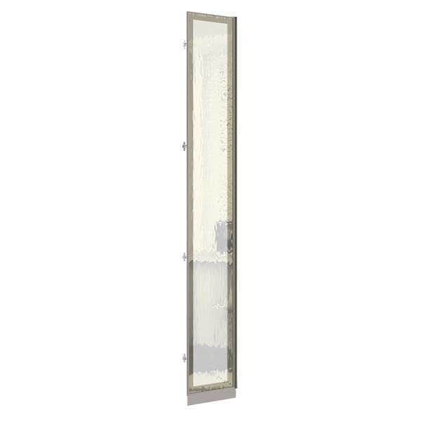 Porta Dobradiça Canto Reto Closet 40cm Reflecta Bronze 39,6x227,8x1,5cm Prime Luciane
