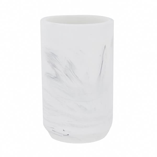 Porta Objetos de Bancada para Banheiro Resina Branco Cloud Sensea