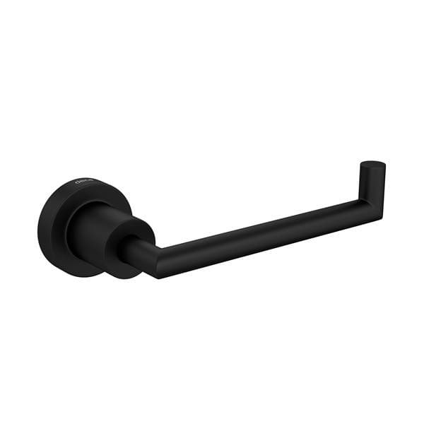 Porta Papel Higiênico Metal Simples Black Matte Fosco Slim Deca