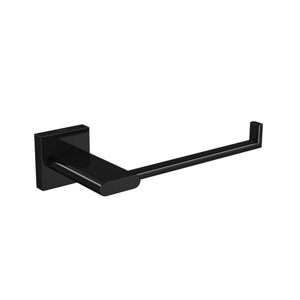 Porta Papel Higiênico Metal Simples Black Polo Deca