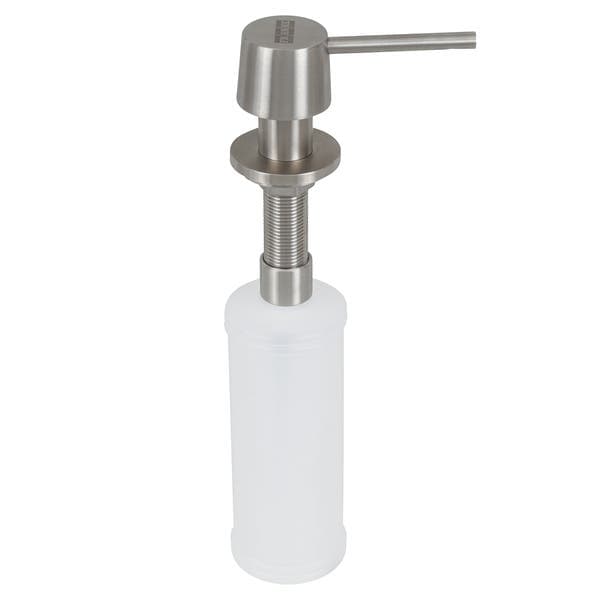Porta Sabonete Líquido Metal e Plástico Cinza Fosco 330ml