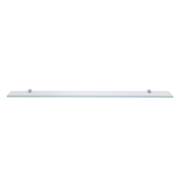 Porta Shampoo Reto Simples Parafuso Vidro Incolor 60x10x0,8cm Home HAB