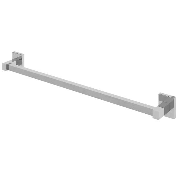 Porta Toalha Banho Barra 65,1cm Metal Prata Brilhante Versata Fani