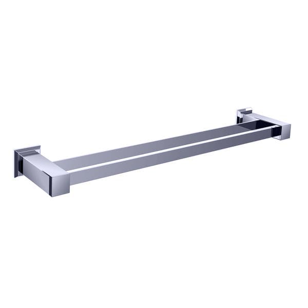 Porta Toalha Banho Barra Duplo Aço Inox Cromado Premium Ducon Metais