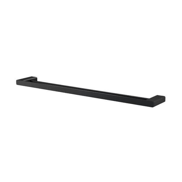 Porta Toalha de Parede Duplo Metal Preto Docolflat On
