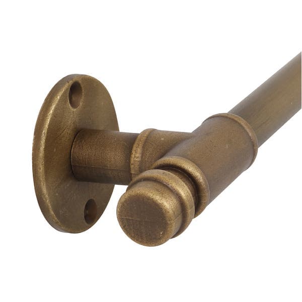 Porta Toalha Rosto Metal Barra Latão Bruto Fani
