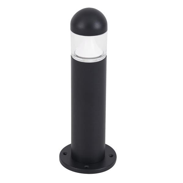 Poste de Jardim Preto LED 6W Luz Amarela 0,3m IP65 Inspire