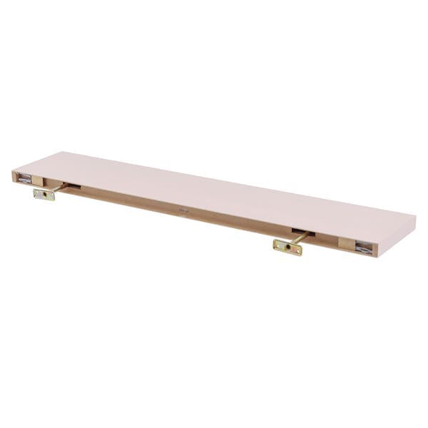 Prateleira de Madeira MDF Rosa 120x23,5cm com Suporte Invisível Montfácil