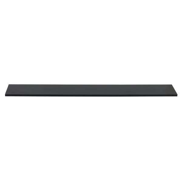Prateleira de Madeira MDP Preta 120x20cm com Suporte Invisível Criar Zamar