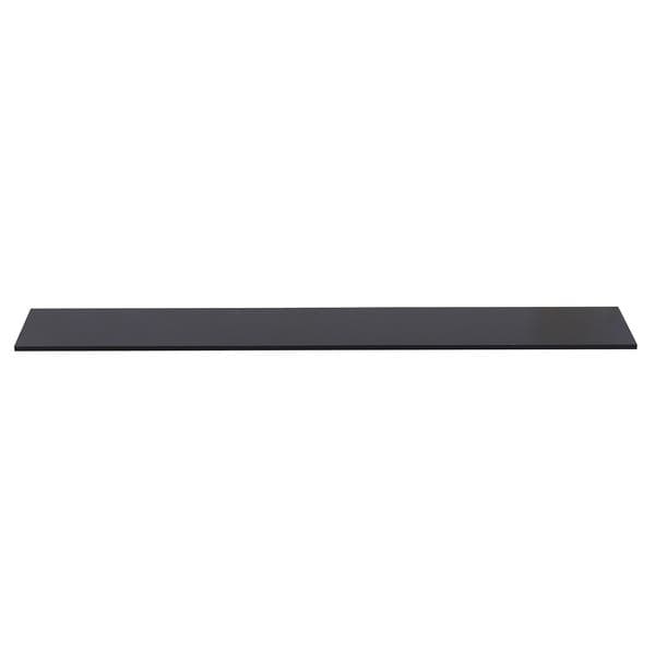 Prateleira de Madeira MDP Preta 180x30cm Decoração Spaceo