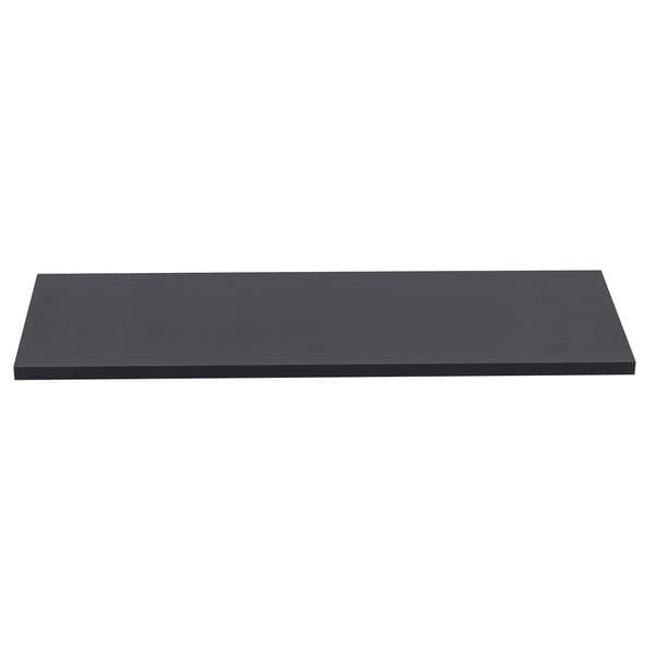 Prateleira de Madeira MDP Preta 60x20cm Decoração Spaceo
