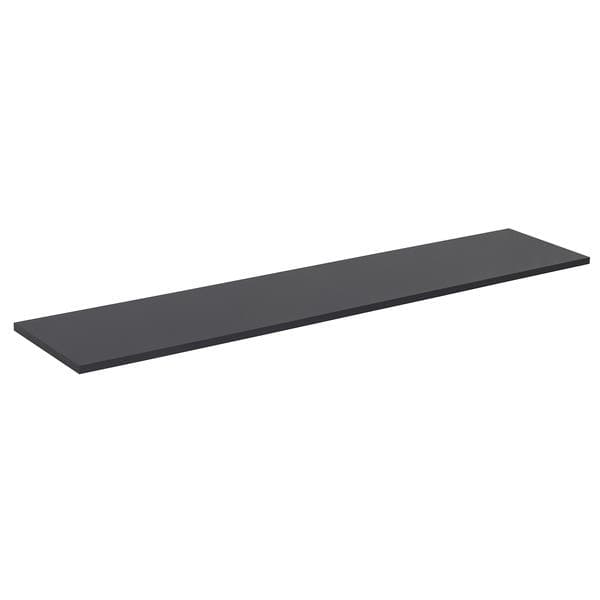Prateleira sem Suporte 120x25x1,5cm MDP Preta Luciane