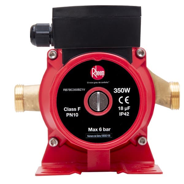 Pressurizador para Aquecedor de Água a Gás 220V 350W Rheem