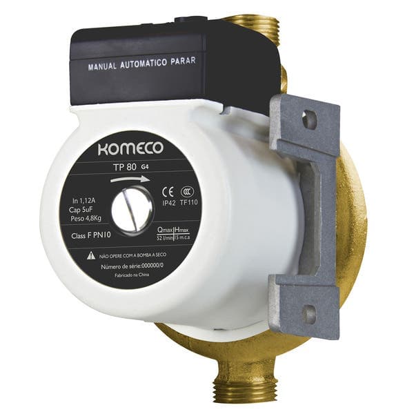 Pressurizador para Aquecedor de Água a Gás Bronze 127V (110V) TP80 G4 Komeco