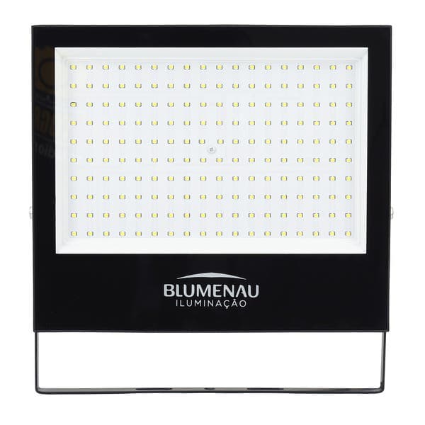 Refletor LED Luz Branca 200W 15600 Lúmens Bivolt IP65 Blumenau Iluminação