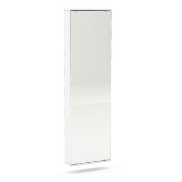 Sapateira 12 Pares Branco com Espelho 179,8x54,1x16,7cm Politorno