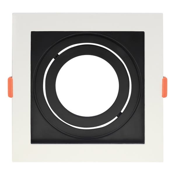 Spot de Embutir Quadrado PAR20 Branco e Preto Black & Decker