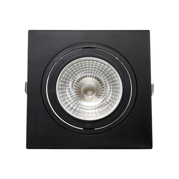 Spot de Embutir Quadrado PAR30 Preto Save Energy