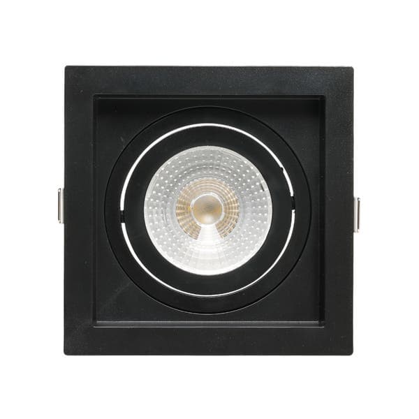 Spot de Embutir Recuado Quadrado PAR20 Preto Save Energy