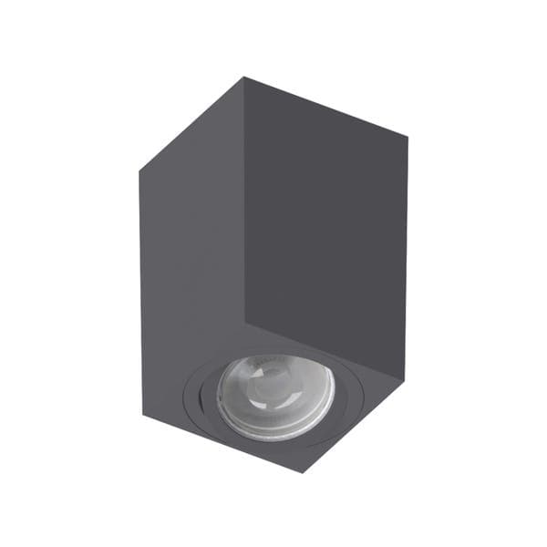 Spot de Sobrepor Quadrado Cinza Tower Dicroica Save Energy