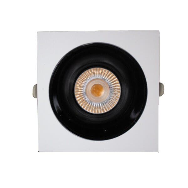 Spot Embutir Led Quadrado 18W Luz Amarela Gaya Mira Branco
