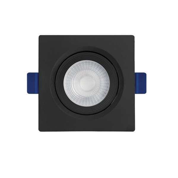 Spot Embutir Led Quadrado 5W Luz Amarela Black & Decker Eco Preto