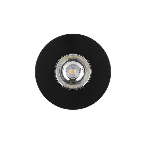 Spot Embutir Led Redondo 1W Luz Amarela Kian Preto