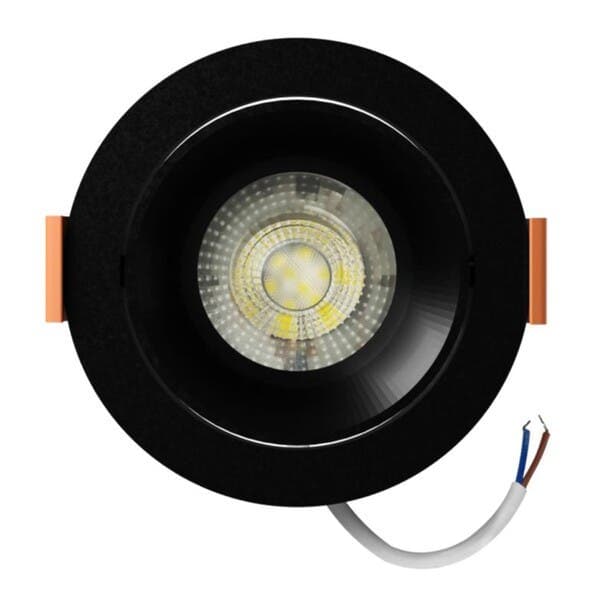 Spot Embutir Led Redondo 5W Luz Amarela LLUM Bronzearte EASY LED DECOR Branco