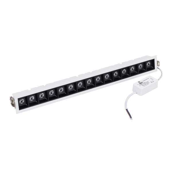Spot Embutir Led Retangular 30W Luz Amarela Luminatti Branco