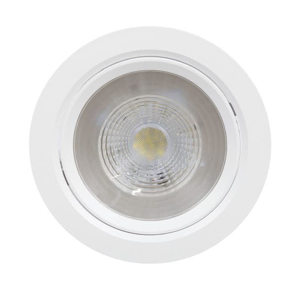 Spot Redondo Branco de Embutir LED 12W Luz Amarela Inspire Bivolt
