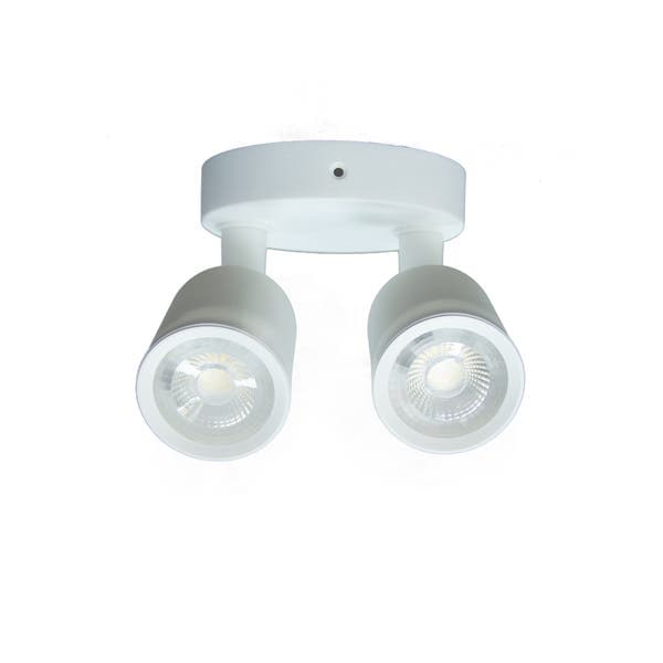 Spot Sobrepor Led Redondo 12W Luz Amarela Inspire Focus Branco