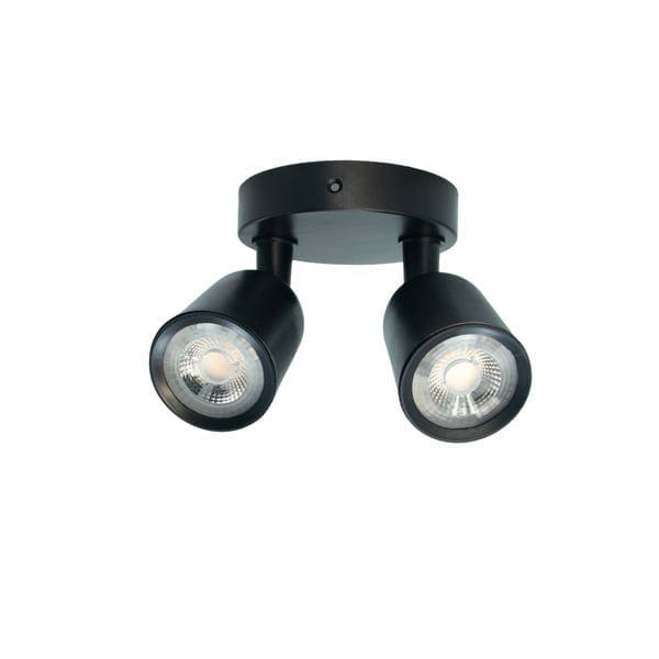 Spot Sobrepor Led Redondo 12W Luz Amarela Inspire Focus Preto