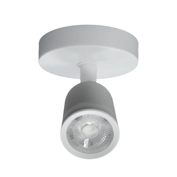 Spot Sobrepor Led Redondo 6W Luz Amarela Inspire Focus Branco