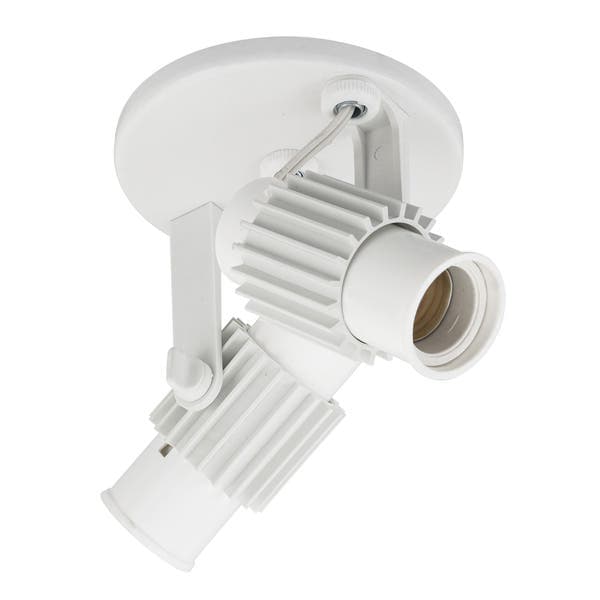 Spot Sobrepor Redondo 2 Lâmpadas M.A Luz Aletado Branco