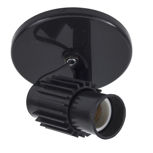 Spot Sobrepor Redondo M.A Luz Aletado Preto