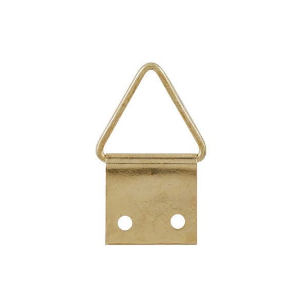 Suporte Triângulo para Quadro 13mmx22mm Aço Dourado 4 peças