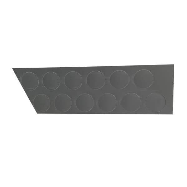 Tapa Furo Adesivo 12 Mm Cinza Supremo Matt 12 Peças Sfor