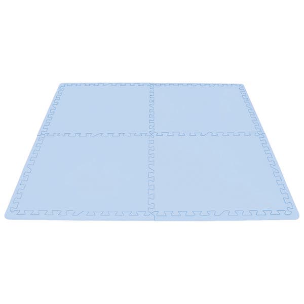 Tapete de Atividade Infantil Emborrachado Antiderrapante EVA Quadrado 0,50x0,50m Cortiarte Azul