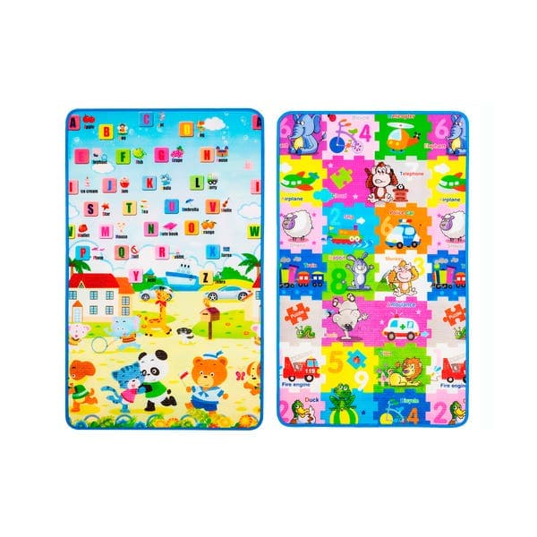 Tapete Infantil Retangular Recreio Play Números Fibra Sintética Multicolorido Interno Externo 0,9x1,5m Jolitex Ternille