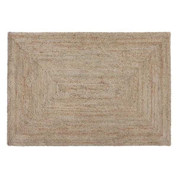Tapete Juta Retangular 2x3m Inspire Abstrato Nils Dourado