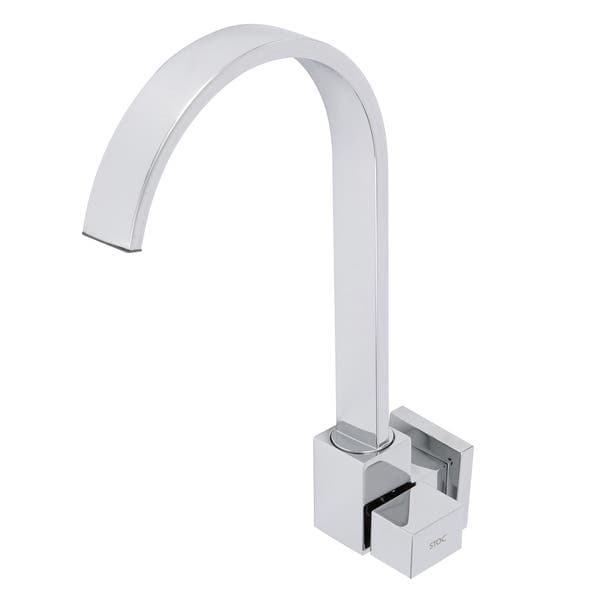 Torneira de Parede para Cozinha com Bica Alta Cromada Square Stoc