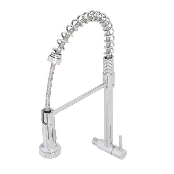 Torneira de Parede para Cozinha com Bica Alta Flexível Cromada Milão Gourmet Civitt