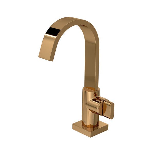 Torneira de Pia para Banheiro com Bica Alta Rose Gold Polo Deca